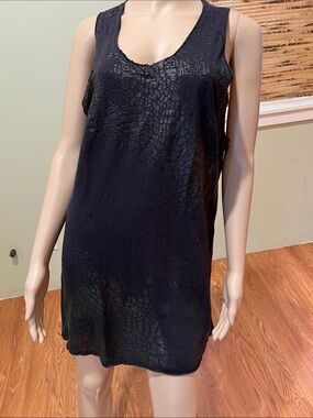 Diesel Black Textured Sleeveless Tank Dress size XL